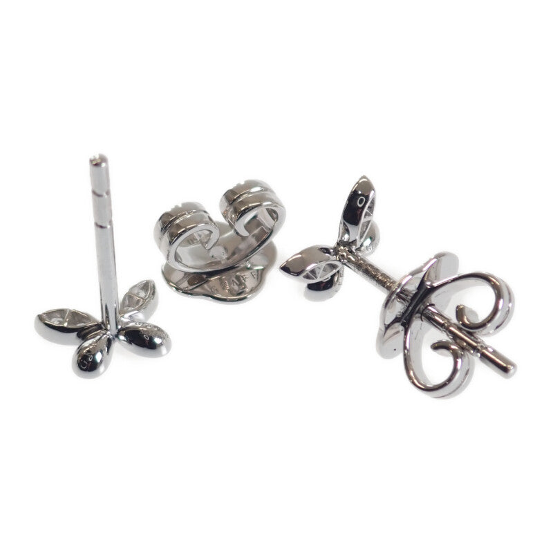 グラフ GRAFF パヴェ バタフライ RGE1563 ピアス K18ホワイトゴールド