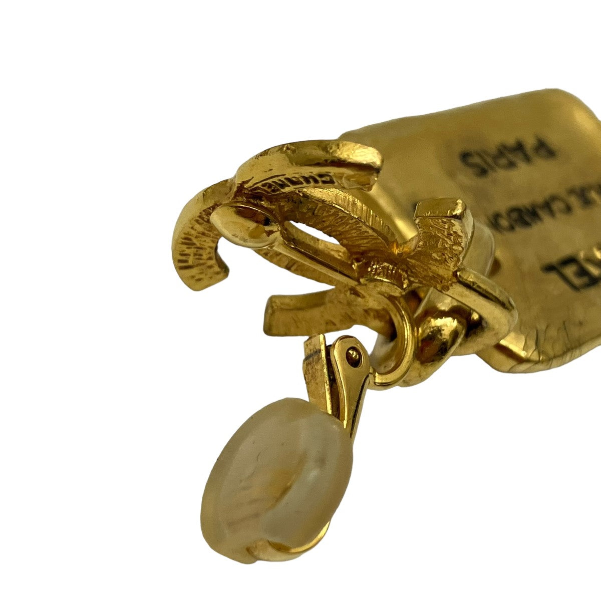 CHANEL(シャネル) カンボンプレートイヤリングロゴ2344 2344 ゴールド