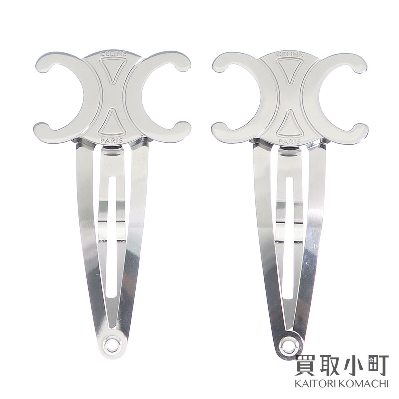楽天市場】セリーヌ CELINE ヘアピン ヘアクリップ トリオンフ メタル