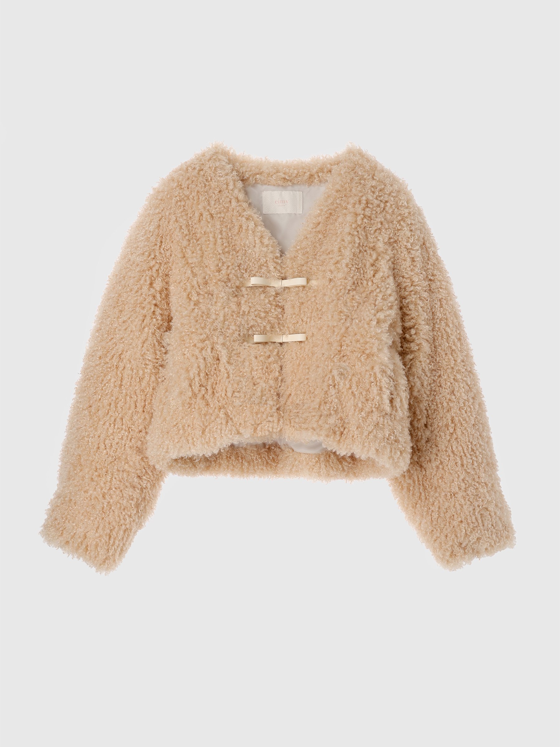 SALE／50%OFF】eimy istoire French poodle fur リボンジャケット