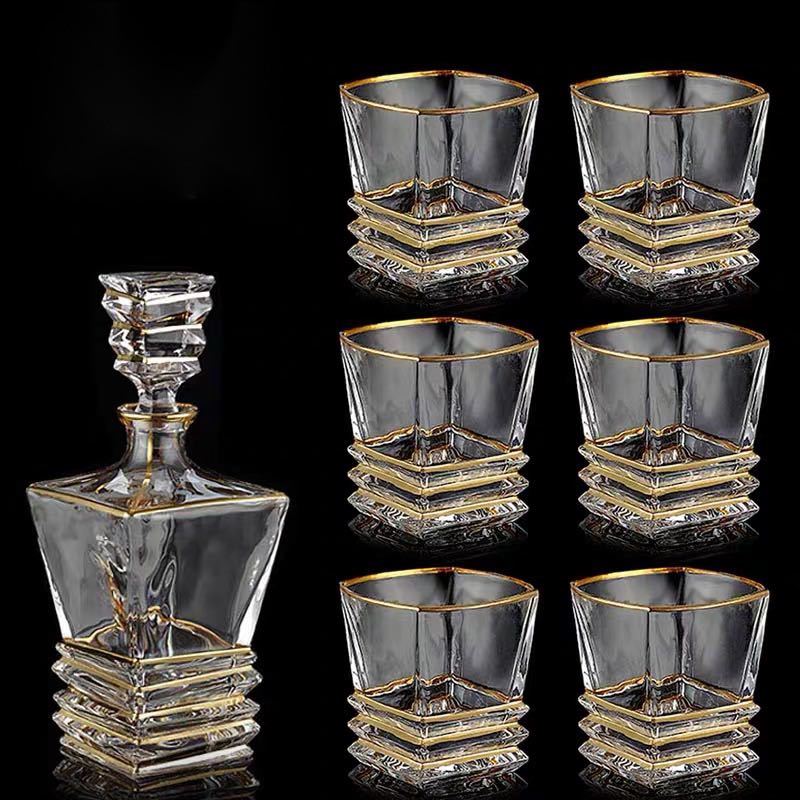 楽天市場】A038484高級デカンタとグラスセット ガラス食器 ウイスキー