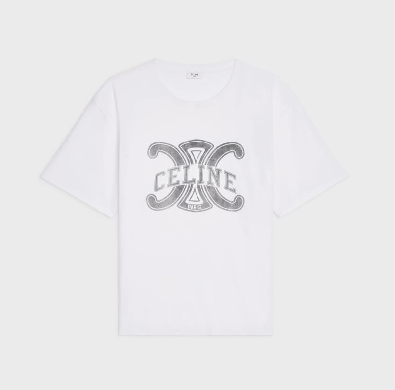 Celine oversized triomphe T-shirt in cotton jersey