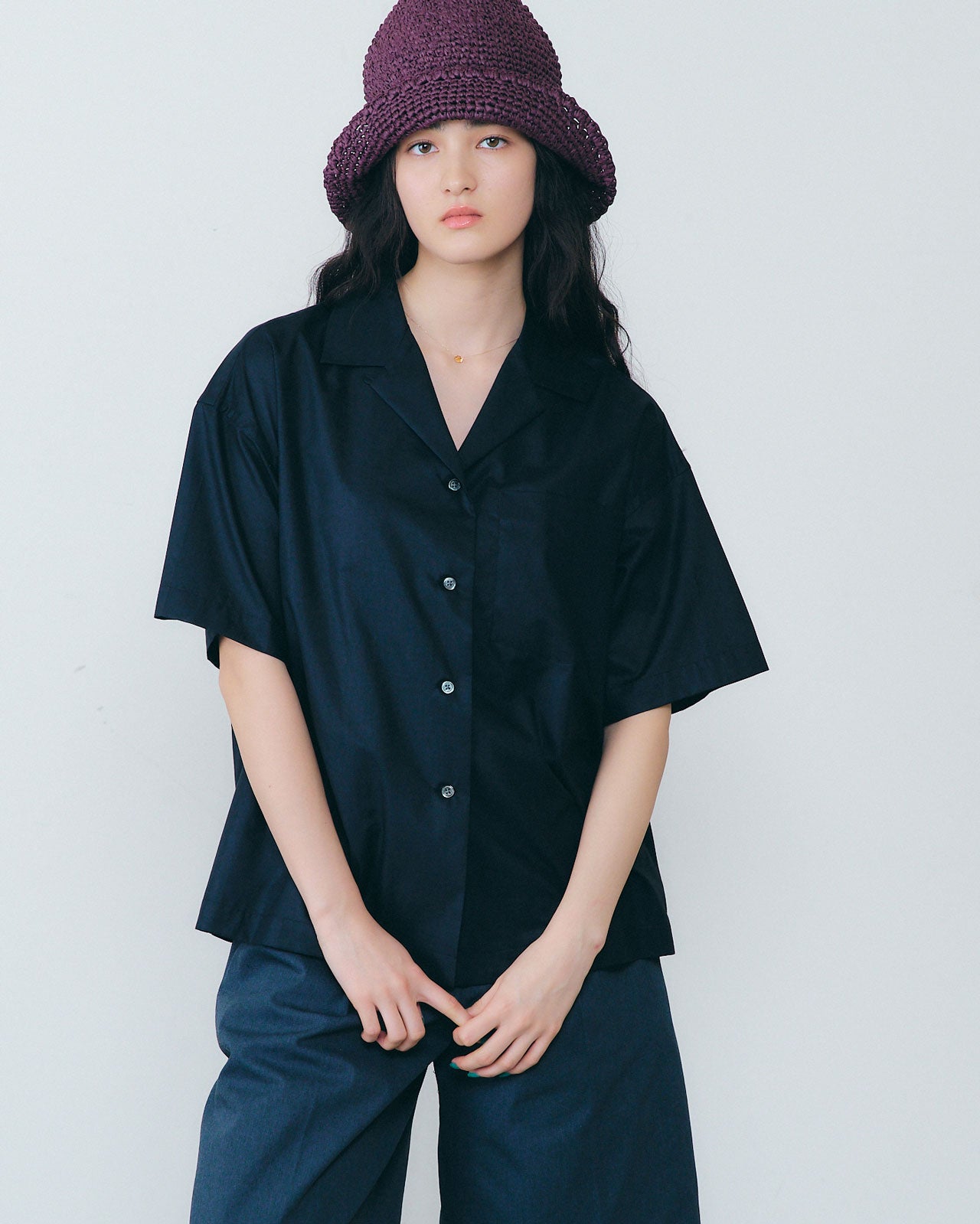 OPEN COLLAR LAWN SHIRT – Shinzone