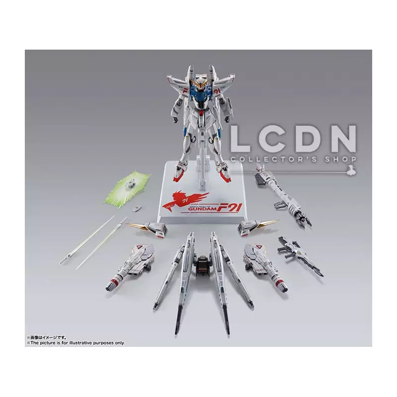 Metal Build Gundam F91 Chronicle White Vers. Action Figure 18cm