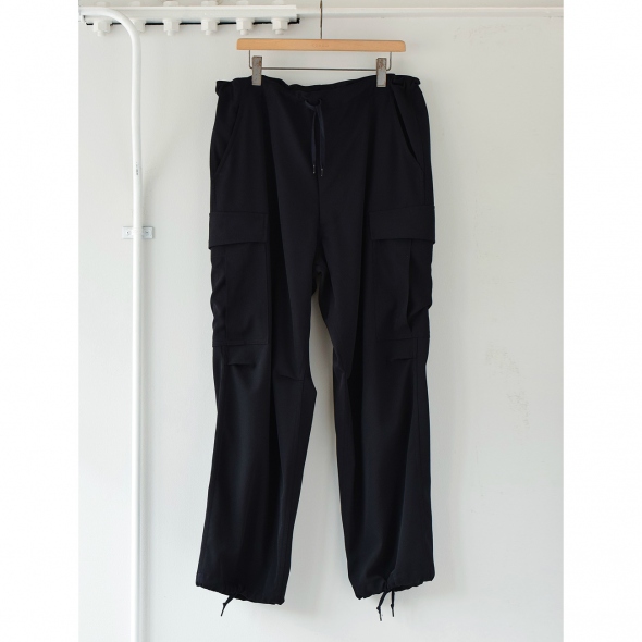 COMOLI / コモリ | ウールギャバ 6Pパンツ - Navy | 通販 - 正規取扱店