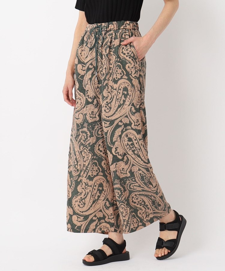 ペイズリー柄イージーパンツ（6～9分丈パンツ） | ZAMPA（ザンパ