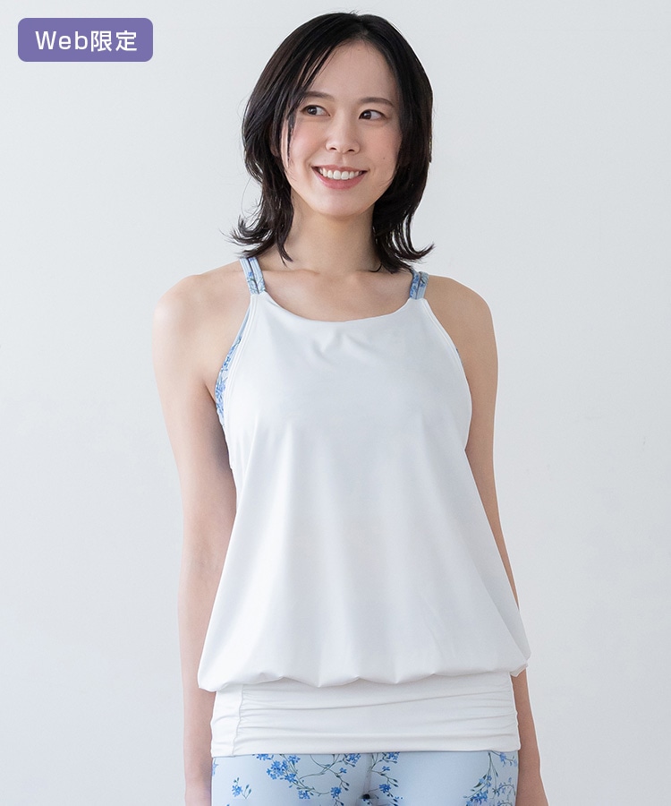 SUKALA】スプリングフラワーカバーキャミソール(XS・Sサイズ パンジー