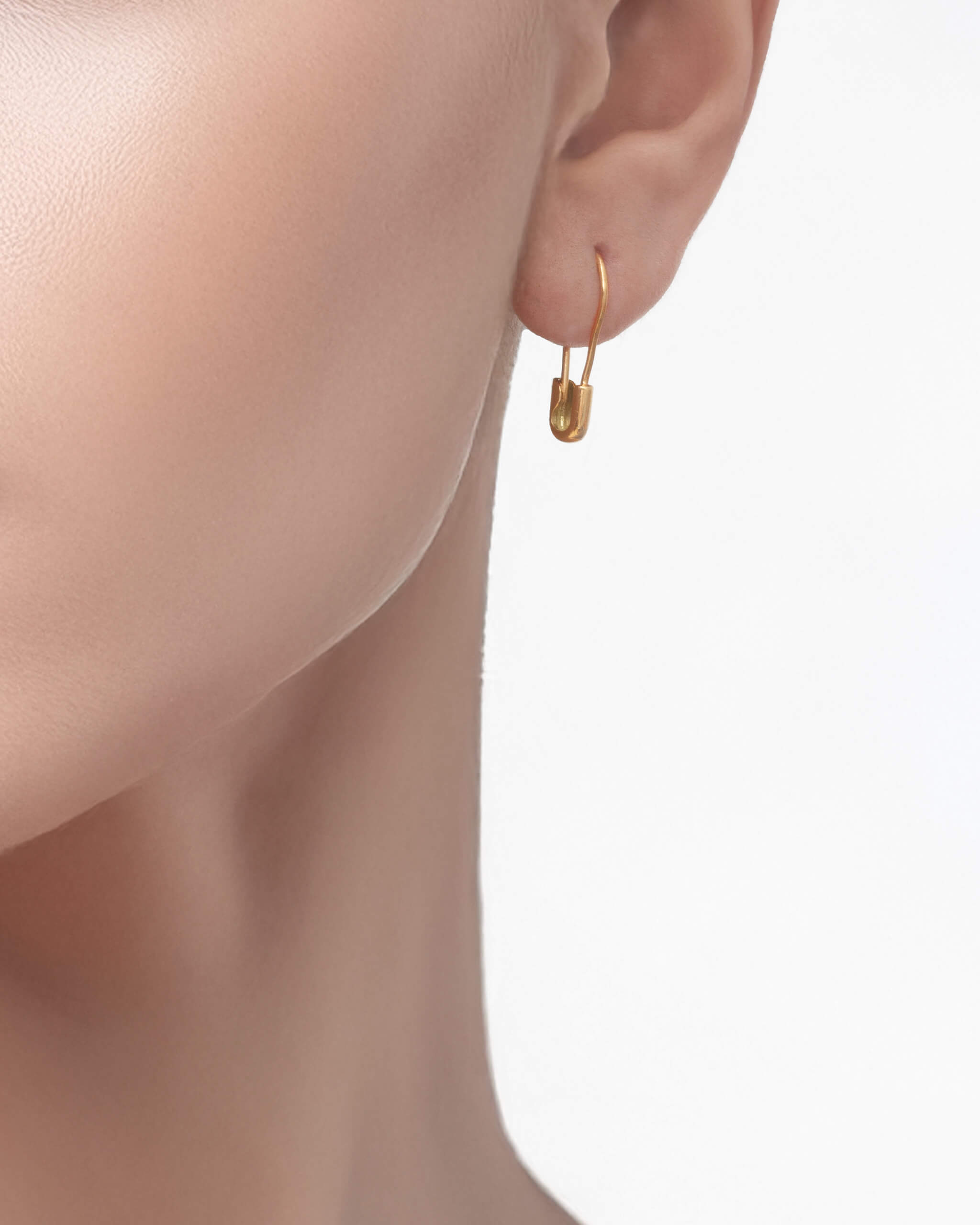 K18YG Safety Pin Earring | 1905E082020 安全ピンピアス｜ジュエリー