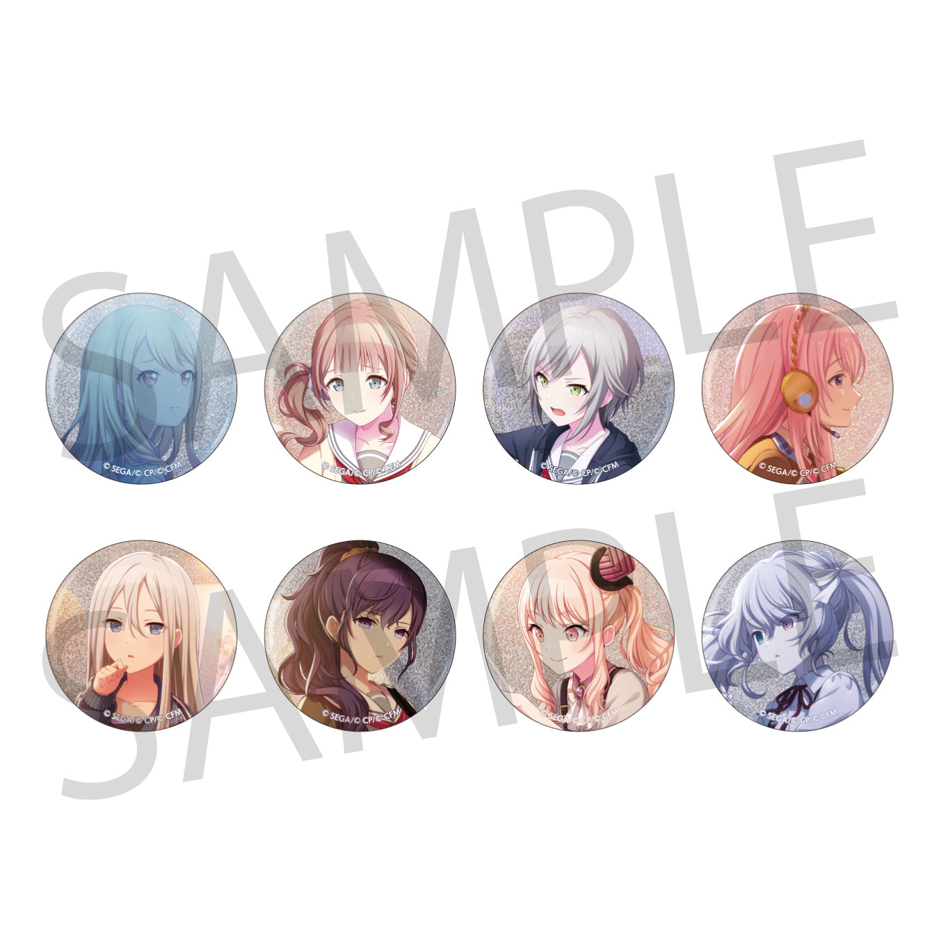 予約商品】【再販】グリッター缶バッジ イベントイラストコレクション