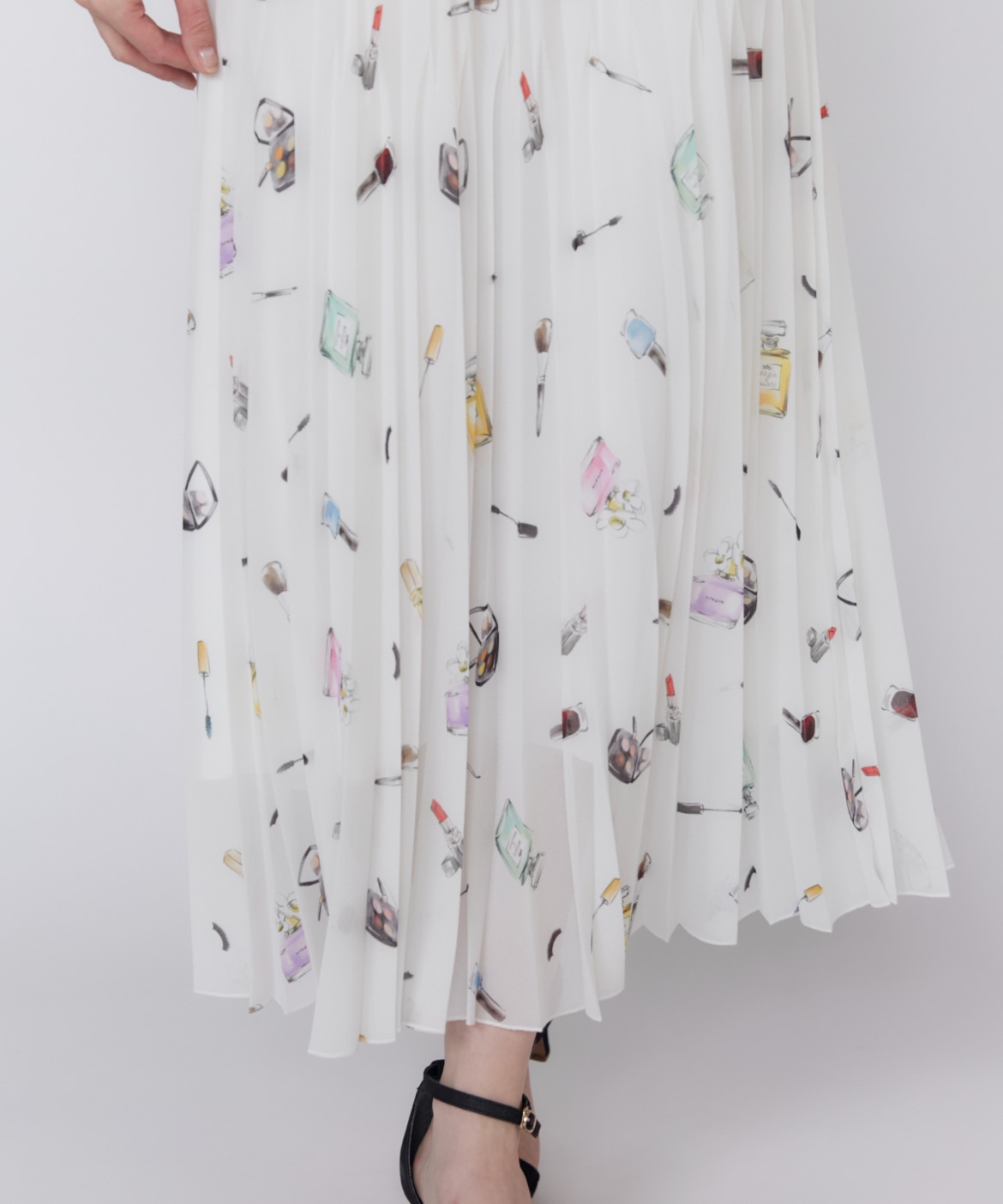 コスメプリーツスカート《Viscotecs》｜Maglie le cassetto（マーリエ