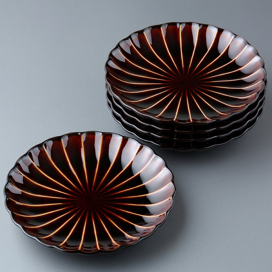 ぎやまん陶 4.5寸皿5枚セット（ギフトBOX入り） – カネコ小兵公式