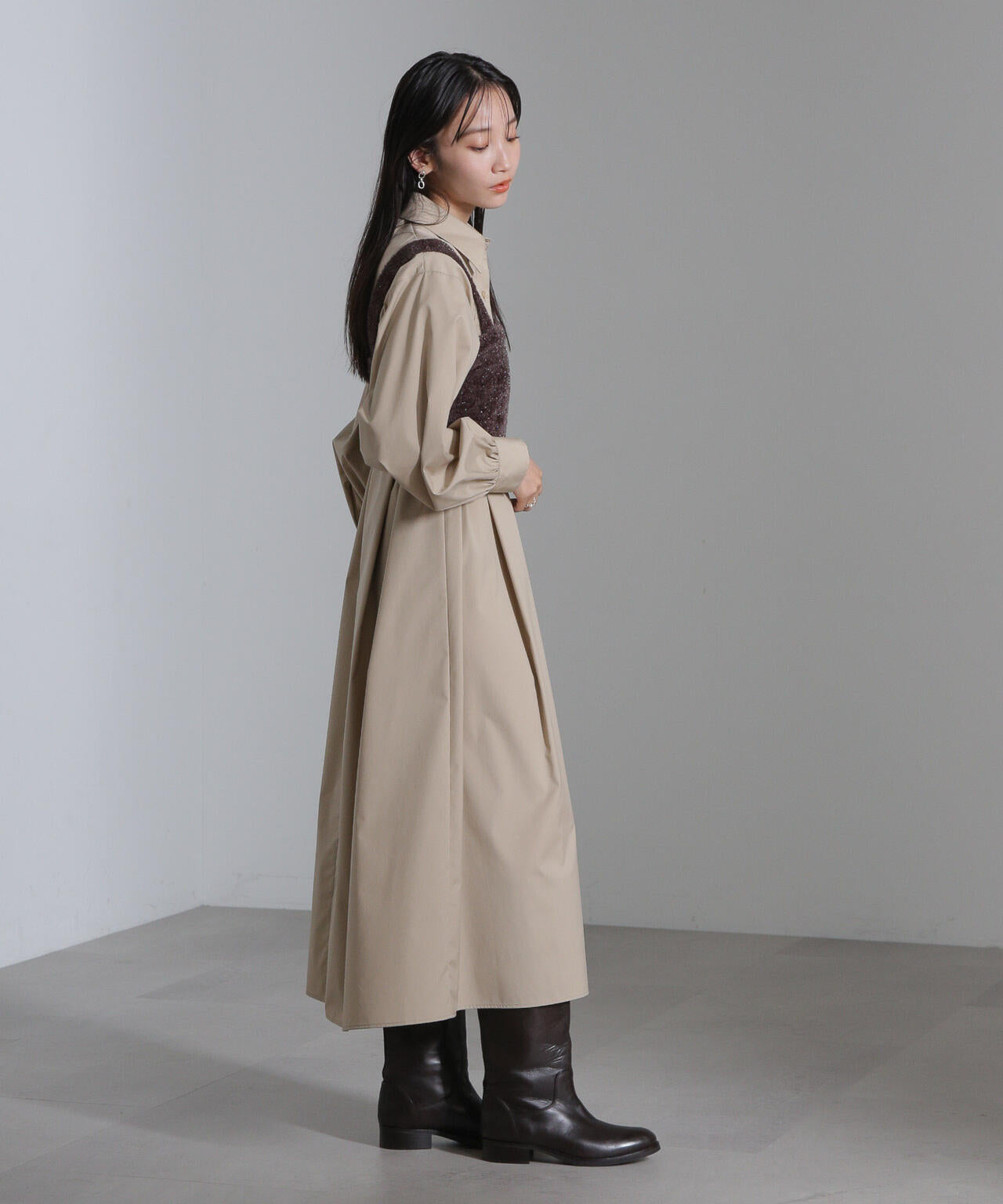 ラメ シャギー ニット ビスチェ ( セットアップ 可)