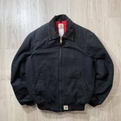 濃ブラックS！Carhartt サンタフェジャケット 黒 J13BLK USA製 - メルカリ