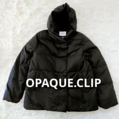 美品】OPAQUE.CLIP ミュラーダウンジャケット 黒 ドローコード - メルカリ