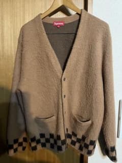 Supreme Brushed Checkerboard Cardigan M - メルカリ