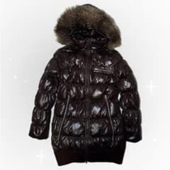 GAP ダウンコート ファー ダブルジップ 光沢 平成ギャル y2k - メルカリ