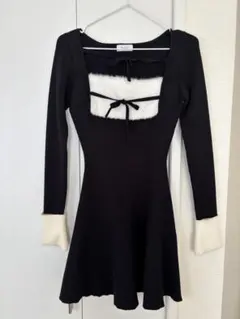 ダーリッチ ウエストコルセットバルーンミニワンピース ブラック