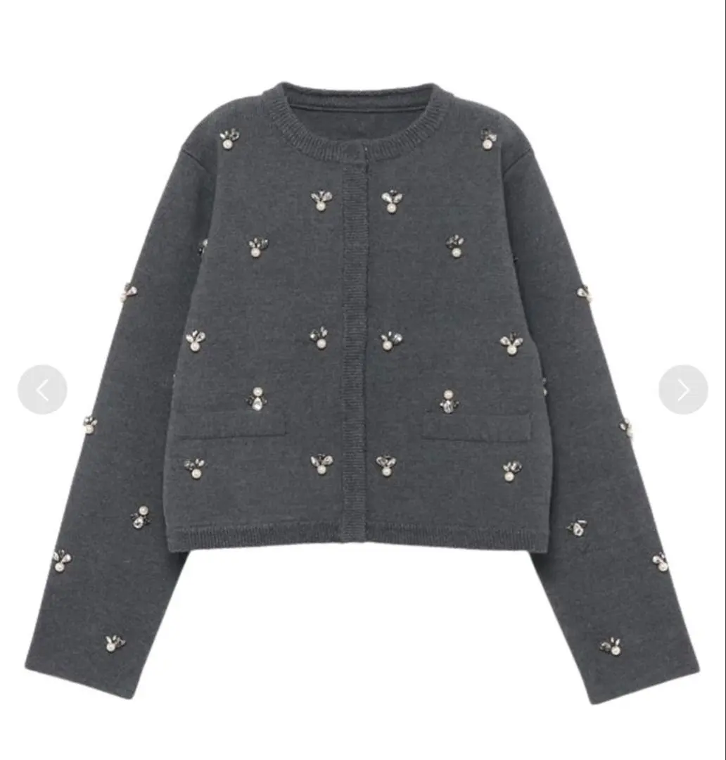 2026年最新】anuans ビジューニットジャケットの人気アイテム - メルカリ