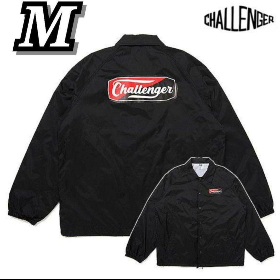 М　CHALLENGER　TWO TONE LOGO COACH JACKET CHALLENGER / TWO TONE LOGO COACH JACKET -Black-