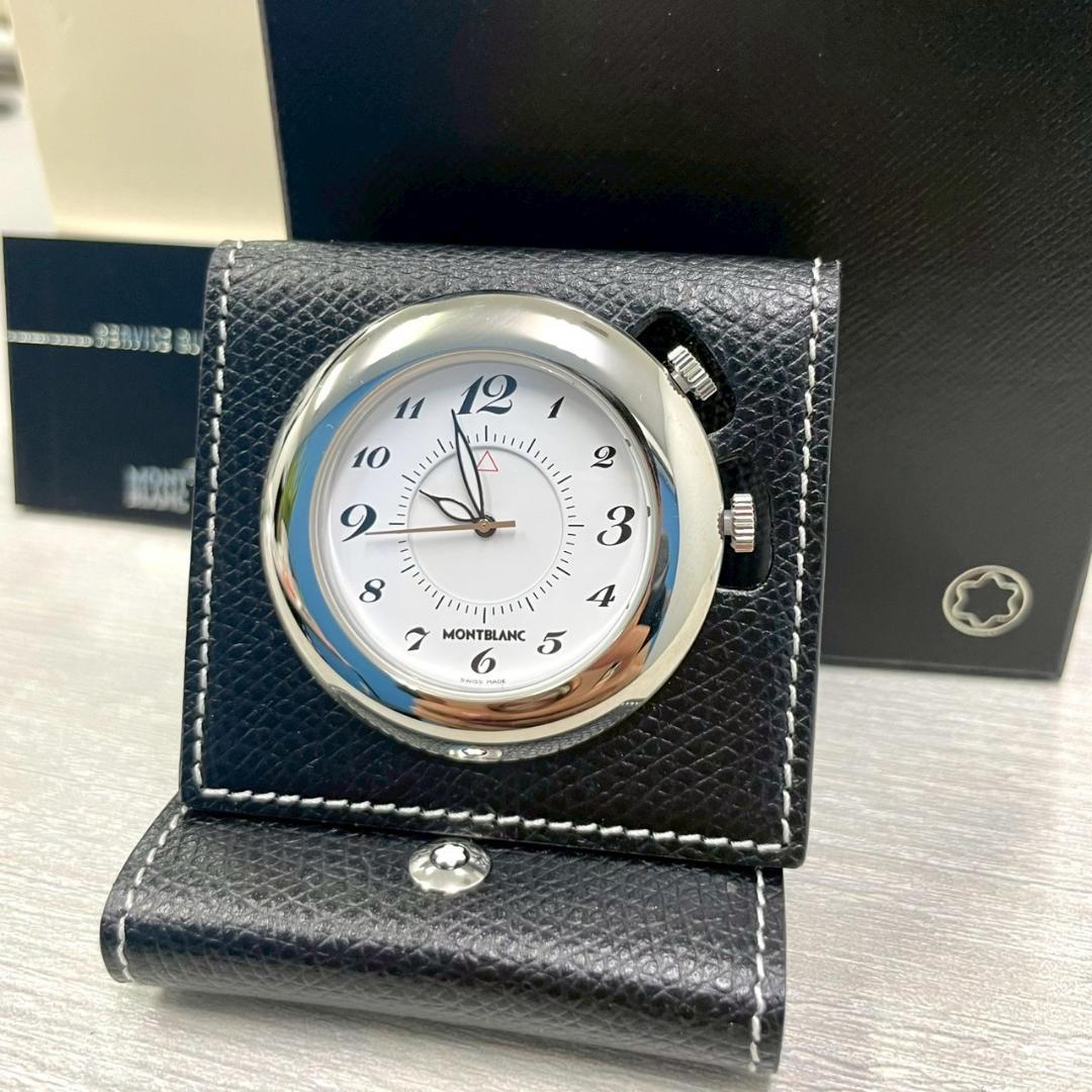 超美品　MONTBLANC　モンブラン　トラベルクロック　ブラック Yahoo!オークション -「トラベルクロック モンブラン」の落札相場