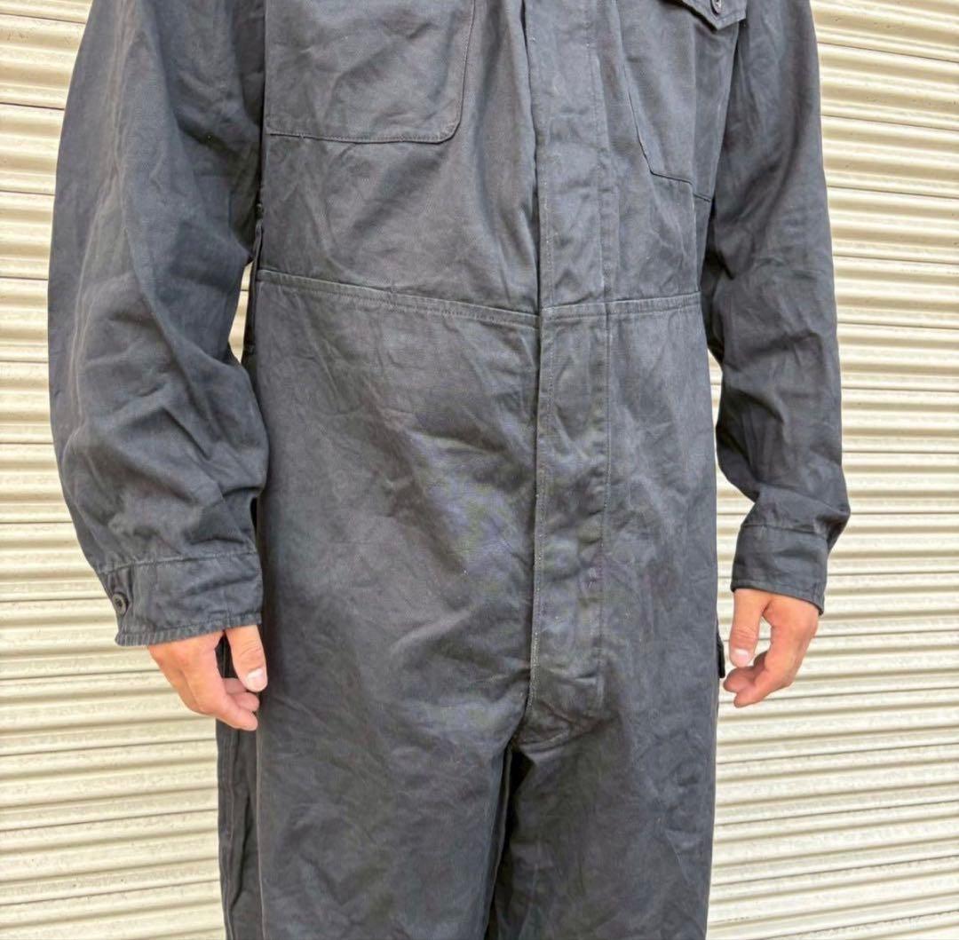 希少 良品 パキスタン軍 実物 ミリタリー オールインワン つなぎ 黒