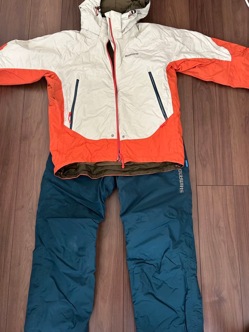 シマノ　　DSアドバンスウォームスーツ RB-025M 上下セット　XL 防寒・防水ウェア/防寒スーツ/【7a】DSアドバンスウォームスーツ RB-025M