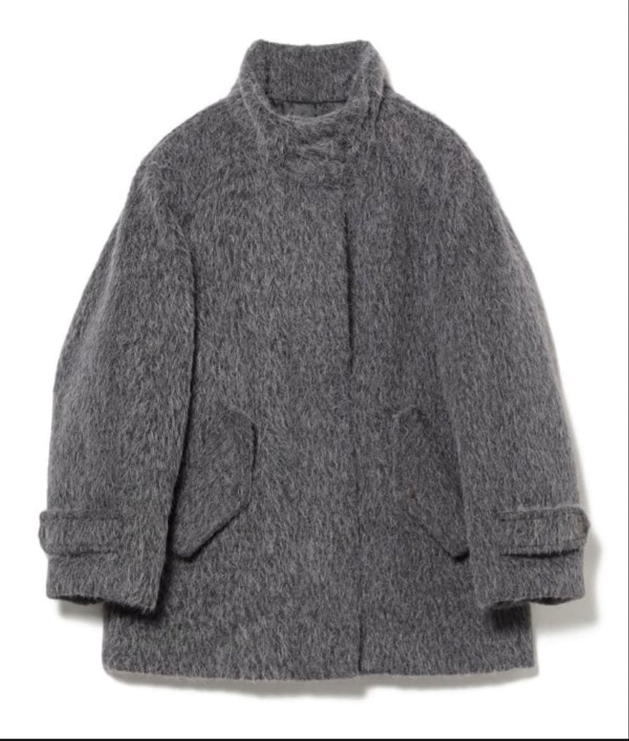 にゃ【超美品】Ray BEAMS シャギー スタンドカラー ハーフコート Ray BEAMS Ray BEAMS Stand Collar Half Coat (Coats, Other Coats