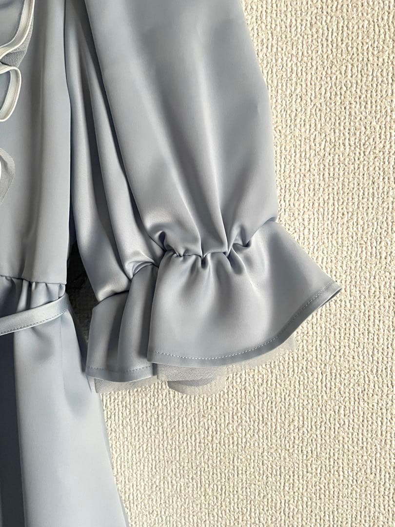 新品　Maria pipi マリアピピ 水着 水色フリルゴスロリワンピース