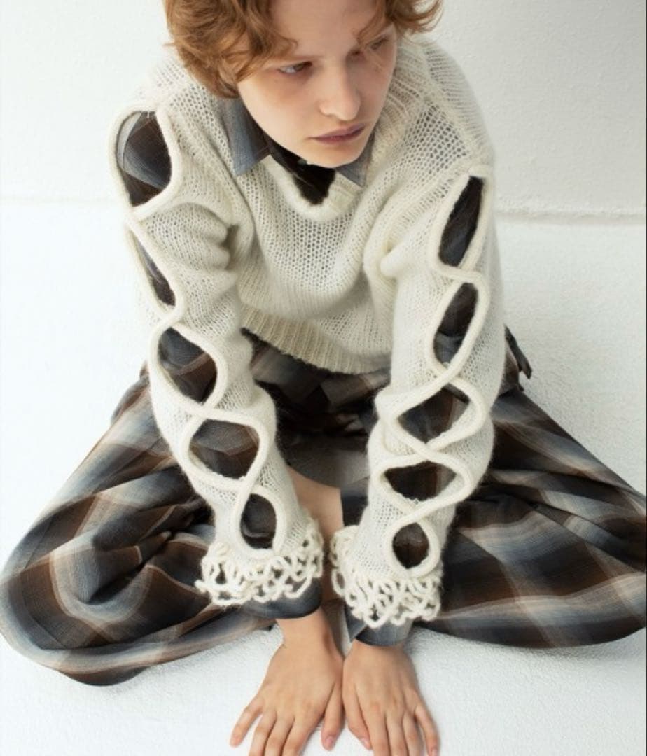 トップス Open Cable Sweater OPEN KNIT CABLE JUMPER - Oyster-white | ZARA United States