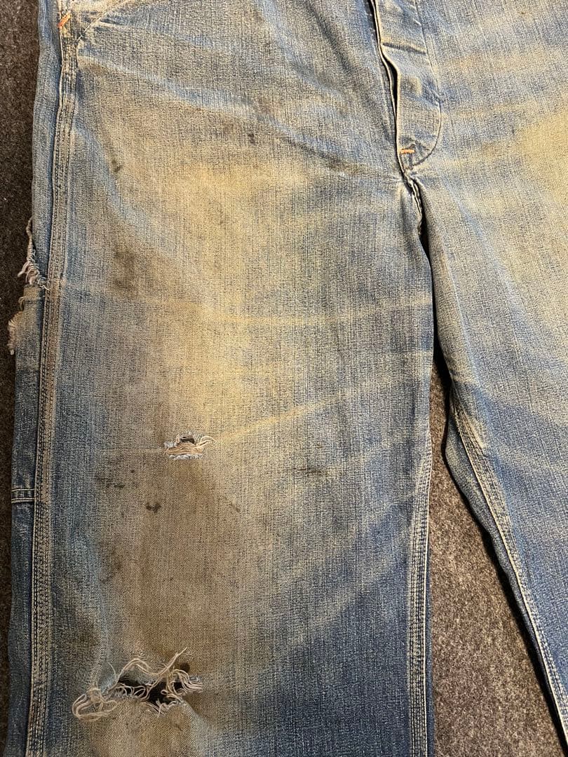 40's -50's-PAY DAY デニムオーバーオール