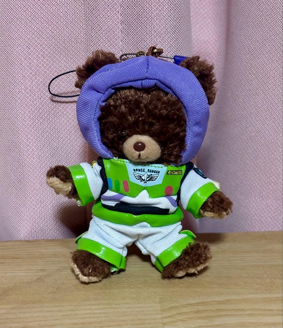 ユニベアシティ バズライトイヤー　ミッキーミニー　なりきりストラップ ディズニーキャラクター／チェーンストラップマスコット／パン屋