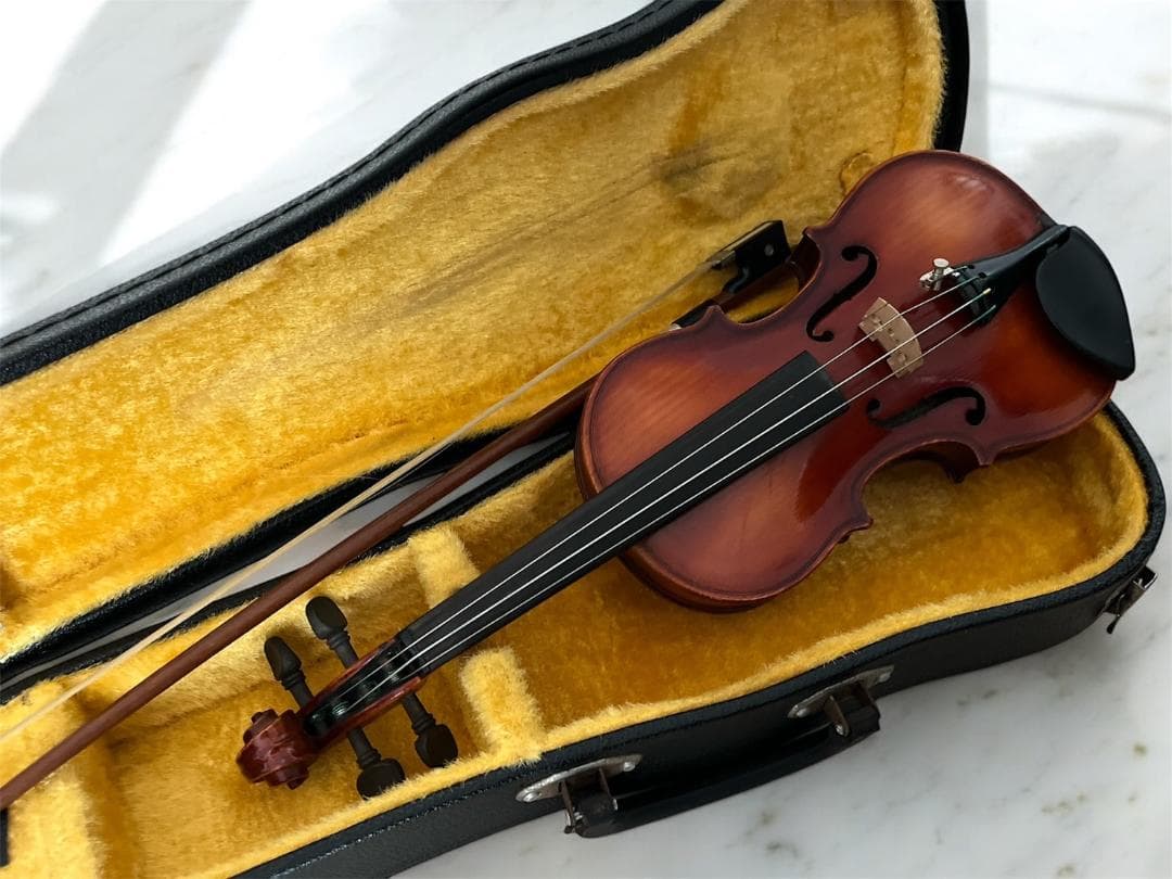 ■KISOSUZUKI バイオリン 1974年 1/10 NO.130 木曽鈴木 スズキ（SUZUKI） SUZUKI No.130 1/8 1974年 Violin 分数バイオリン