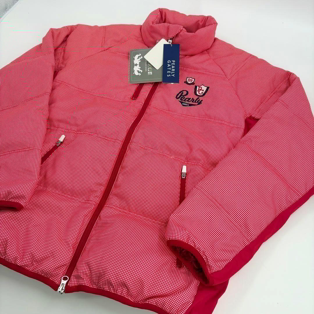 新品未使用　パーリーゲイツ ダウンジャケット 5 L 赤 チェック 805 楽天市場】パーリーゲイツ ダウンの通販