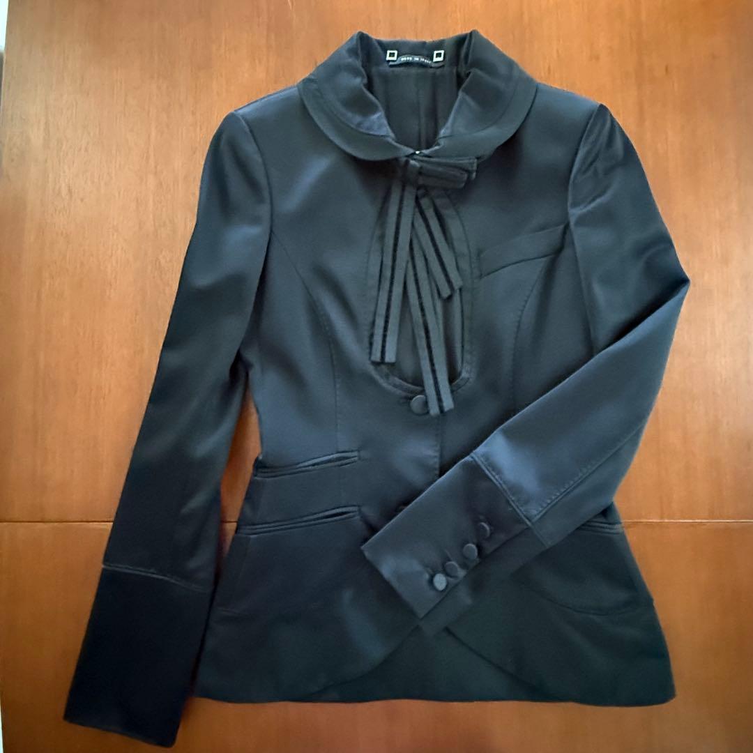 クラッシックGUCCI テーラードジャケット 中古・古着通販】GUCCI (グッチ) レザーテーラードジャケット ブラック