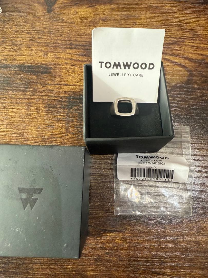 []TOMWOOD トムウッド　クッションオープンリング　60 TOMWOOD トムウッド Cushion Open シルバー クッション オープンリング
