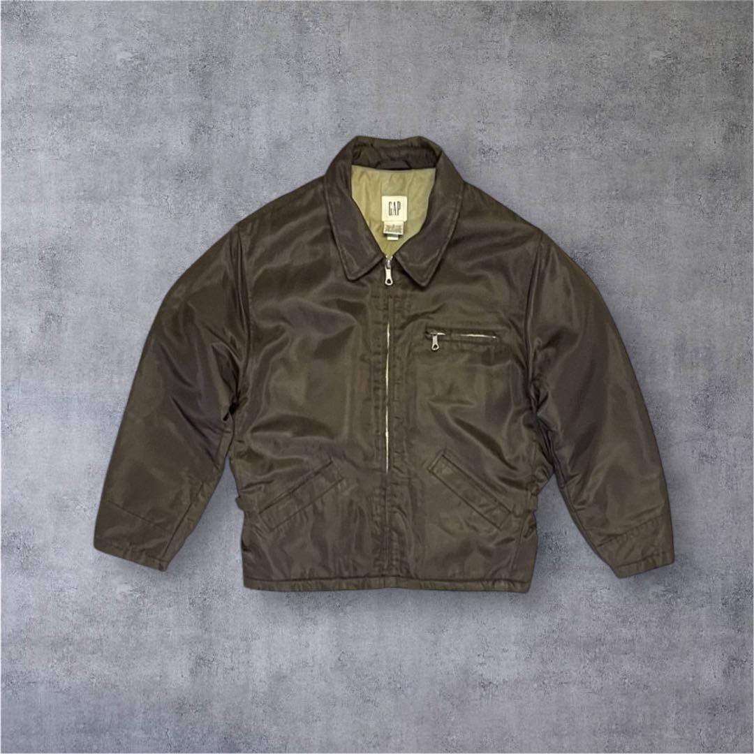 OLD GAP 旧タグ 裏地キルティング ナイロン ドリズラージャケット OLD GAP 00's 紺タグ ウール ドリズラージャケット スウィングトップ