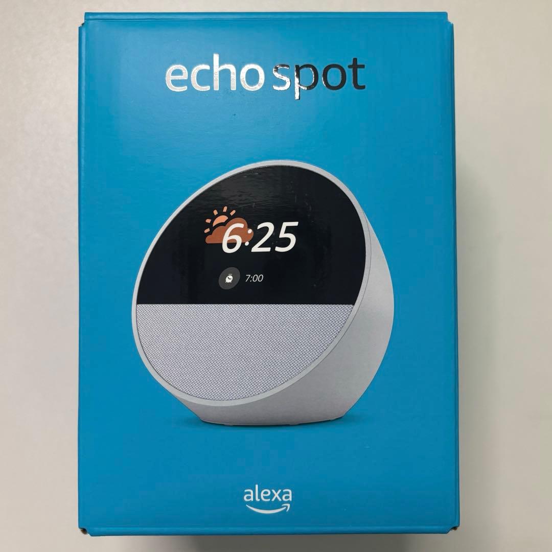 Amazon Echo Spot 2024 ホワイト Amazon.co.jp: Echo Spot (2024 Release) - Smart Alarm Clock with