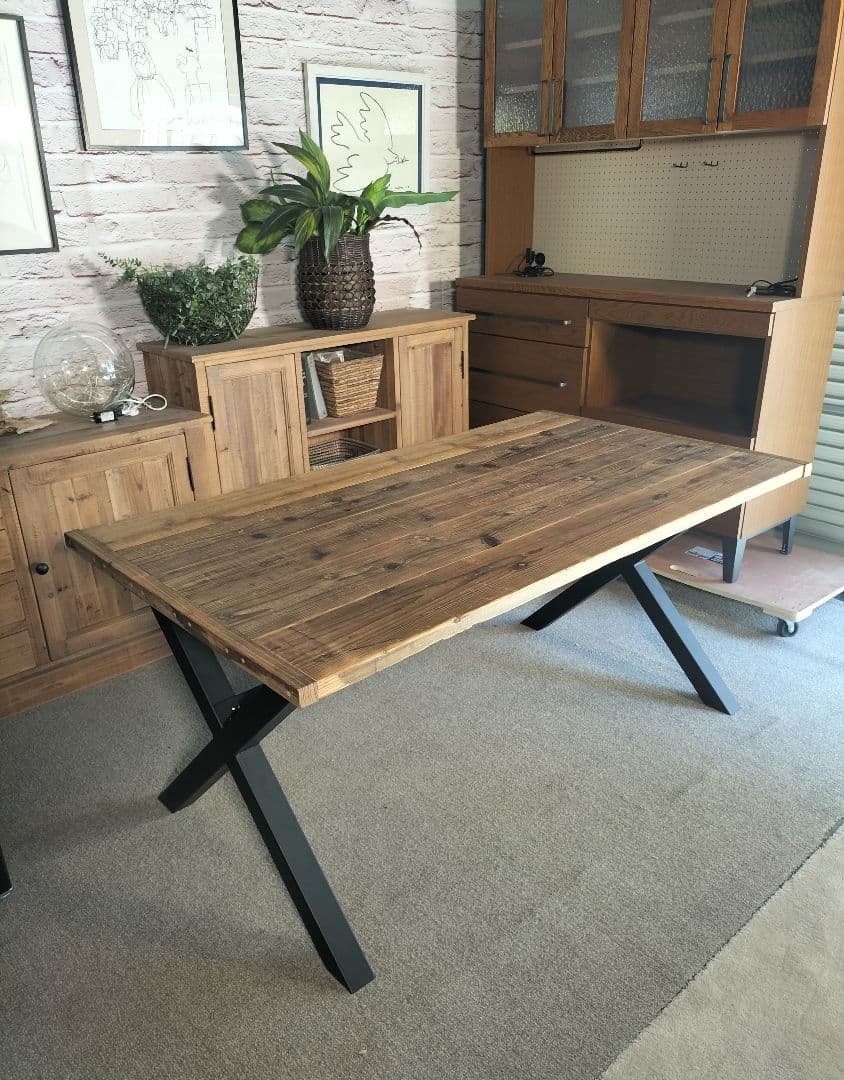 【値下げ中】ダイニングテーブル◆４人用◆テーブル◆モデルルーム展示品(GAK⑮) ダイニングテーブル ダイニングセット 4人用 5点セット ラバーウッド