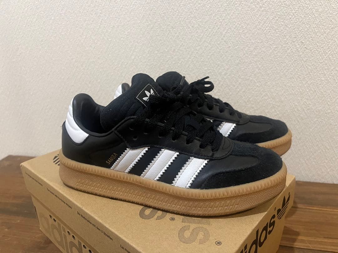 adidas サンバ SAMBA XLG ブラック/ホワイト　22cm SAMBA アディダス サンバ オージー オリジナルス ブラック ホワイト 黒
