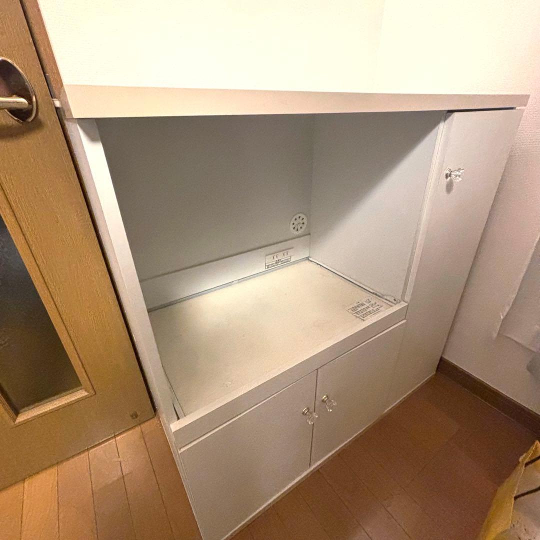 ニトリ　2015年購入　食器棚　キッチンボード 楽天市場】大容量収納キッチンボード （WH） ニトリ メーカー直送