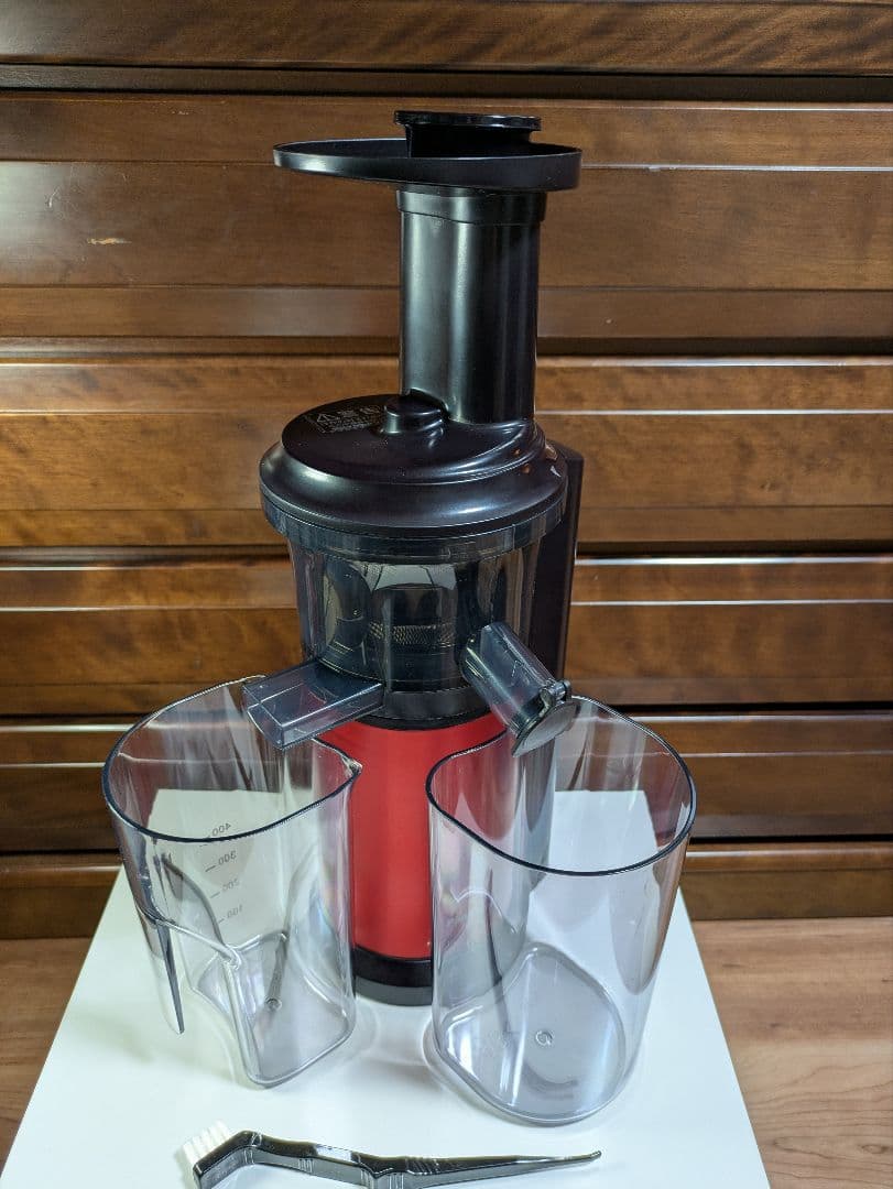 Panasonic MJ-L400 低速ジューサー（赤）【未使用品】 Make cold-pressed juice at home ♪ 