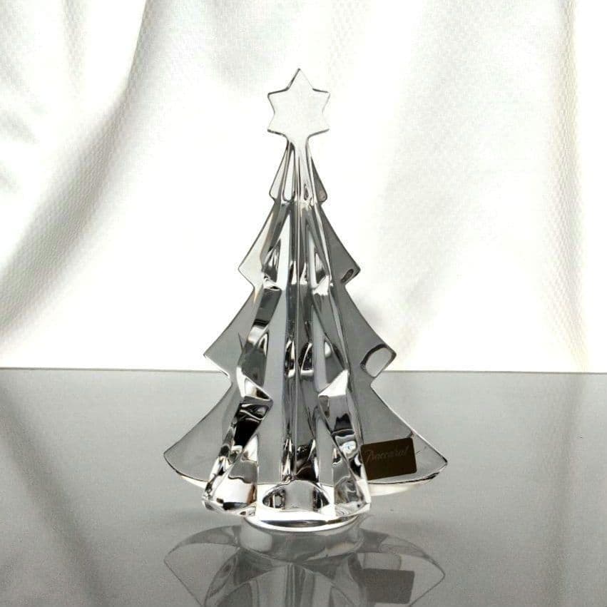 【新品】バカラ　クリスマスツリー　オブジェ　置物　クリスタルガラス バカラ（Baccarat） クリスマスツリー クリスタルフィギュア