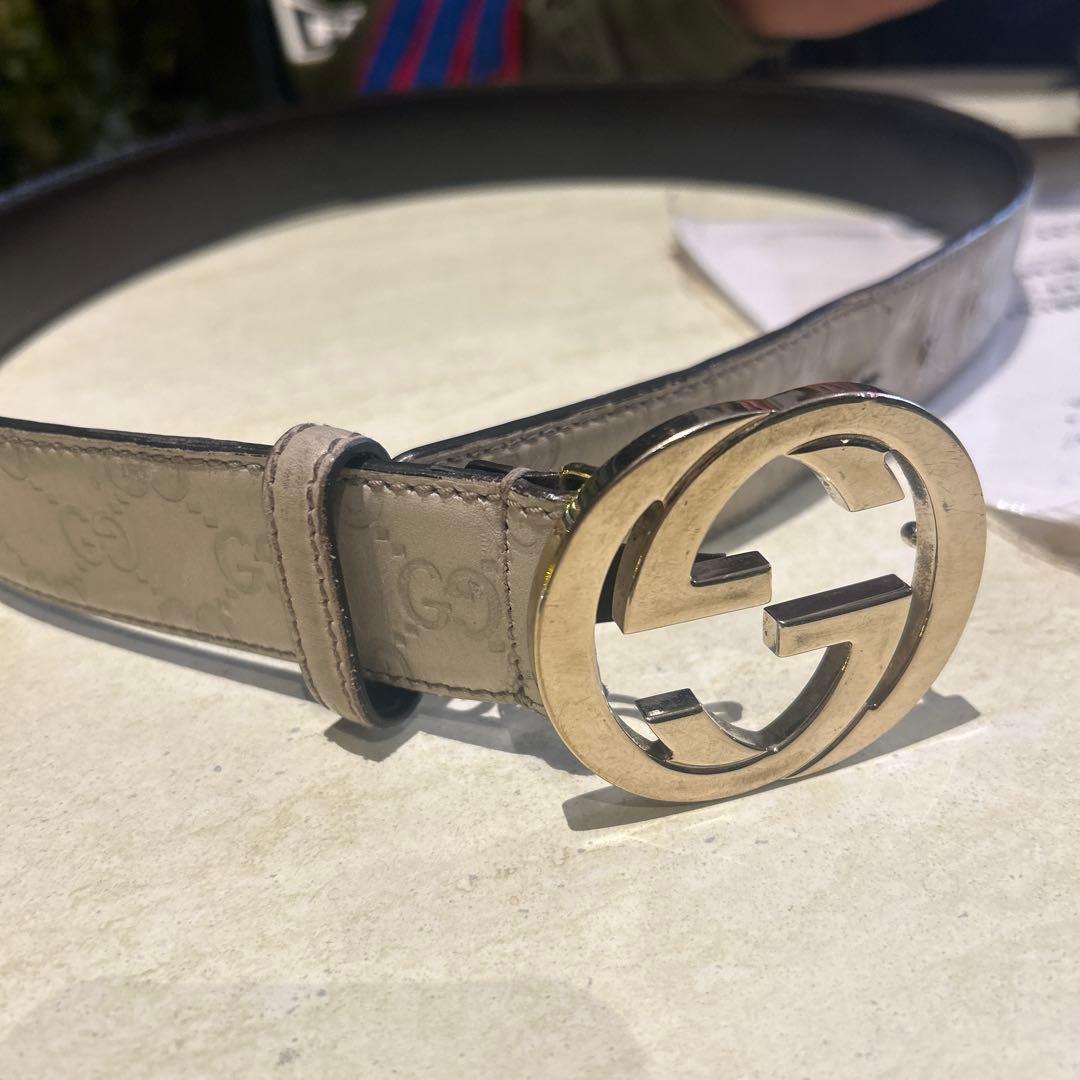 GUCCI ベルト ダブルG(レア) シリアルナンバー付き