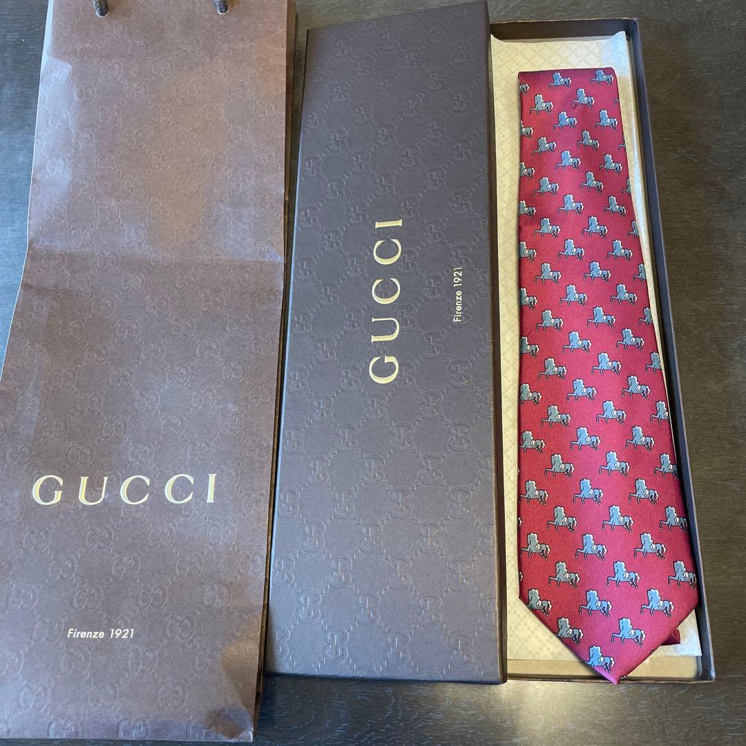 GUCCI グッチ　ネクタイ　新品未使用 GUCCI（グッチ） ネクタイ SPECCHIA スペッチオ 721252 4E002 メンズ