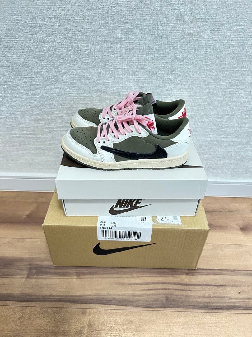 ジョーダン1LOW トラヴィス スコット リトルキッズシューズ 20.5cm