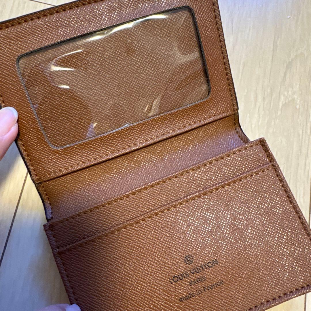LOUIS VUITTON／パスケース／名刺入れ 正規紙袋無料】ルイヴィトン カードケース 名刺入れ パスケース 大容量