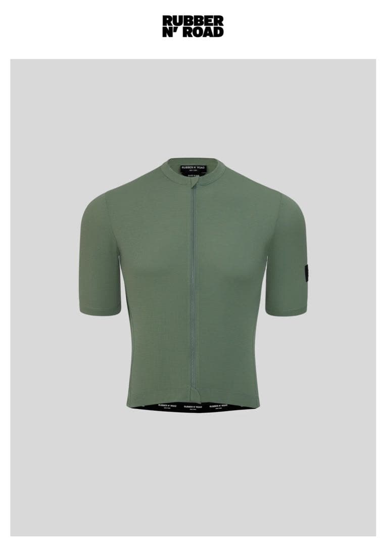 RUBBER N' ROAD サイクルジャージ オリーブグリーン Sサイズ RUBBER N' ROAD サイクルジャージ オリーブグリーン Sサイズ RUBBER N