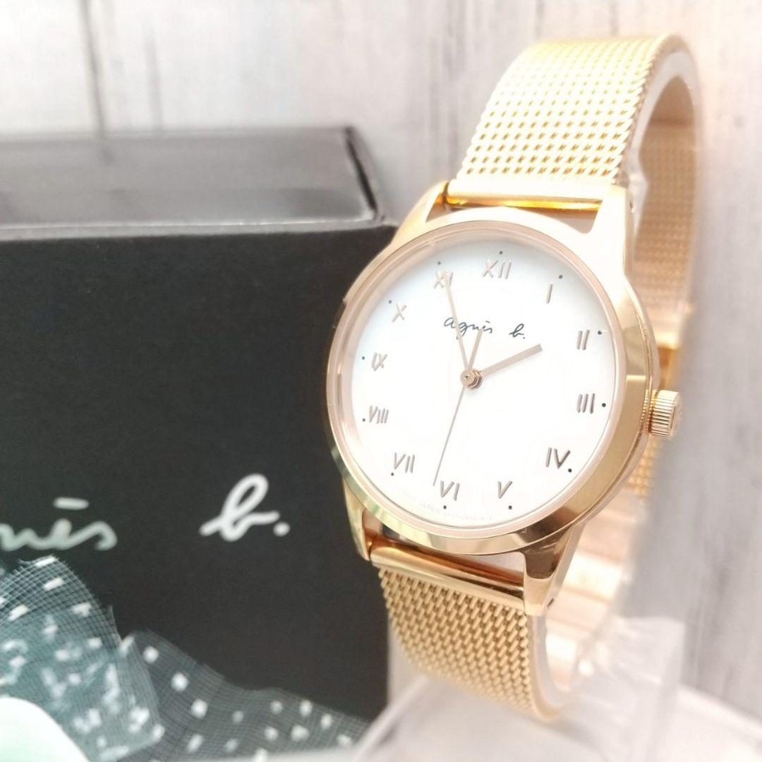 【美品 箱あり】 稼働品 アニエスベー ソーラー式 腕時計 レディース dショッピング |アニエスベー 時計 レディース ソーラー FBSD948 agnes