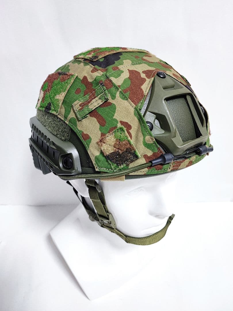 NIJ IIIA レベル3A 自衛隊迷彩 Fast型 防弾ヘルメット カバー NIJ IIIA レベル3A 陸自迷彩 Fast 防弾ヘルメット カバー セット新品未