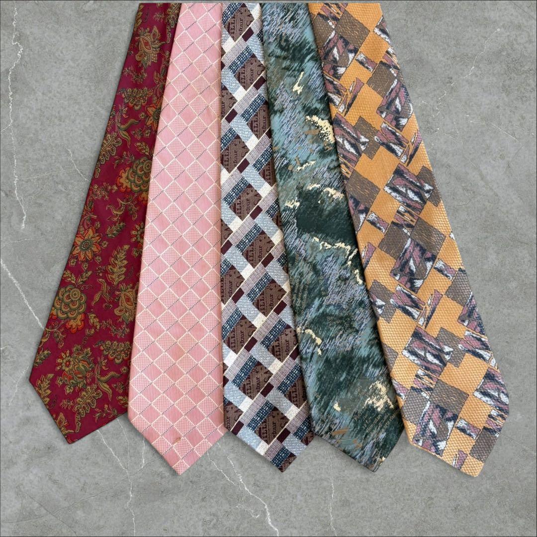 ハイブランドネクタイ 50本セット 全てシルク エルメス ゼニア まとめ
